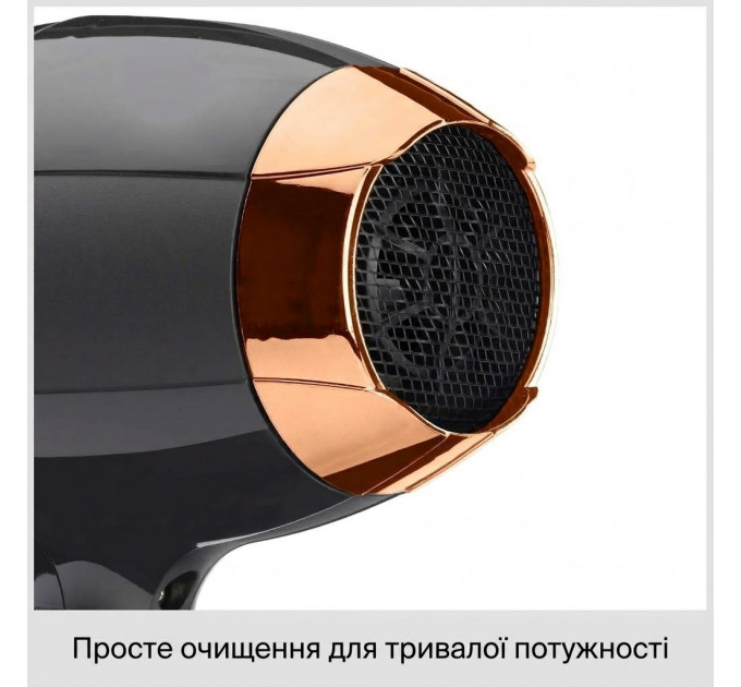 Фен для волосся BaByliss Italian Air Pro 6719DE з дифузором та іонізацією 2200 Вт чорний