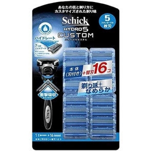 Бритва чоловіча Schick Hydro 5 Custom Hydrate (станок і 16 запасних картриджів) Бритва чоловіча Schick Hydro 5 Custom Hydrate (станок і 16 запасних картриджів)