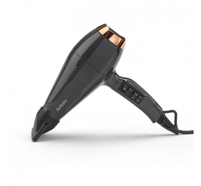 Фен для волосся BaByliss Italian Air Pro 6719DE з дифузором та іонізацією 2200 Вт чорний