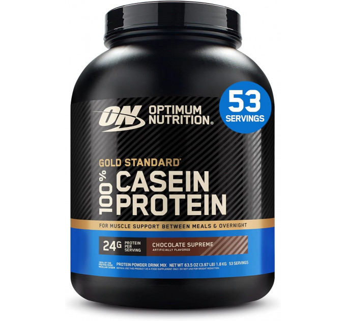 Нічний протеїн казеїн Optimum Nutrition Gold Standard 100% Casein Chocolate Supreme шоколадний 1816 г