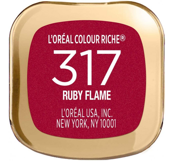 Увлажняющая губная помада Loreal Colour Riche Lipstick Ruby Flame 317