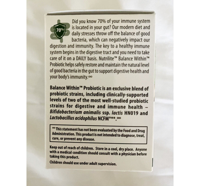 Пробіотик Amway Nutrilite™ Balance Within™ (30 стик-пакетів)