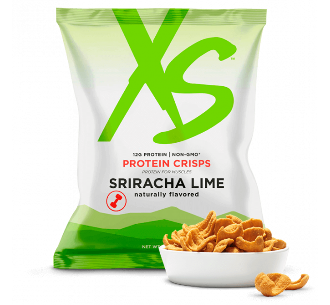 Спортивні протеїнові чіпси Amway XS Protein Crisps 12 пакетів по 42 г