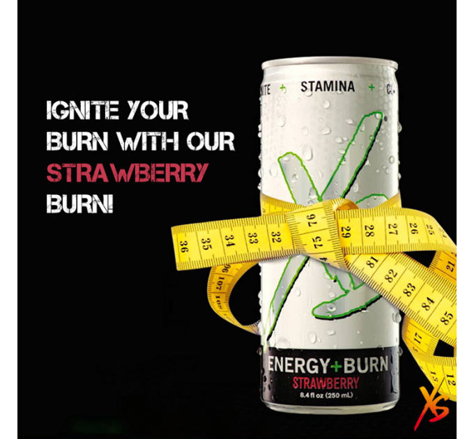 Енергетичний напій Amway  XS Energy + Burn з вітамінами 12 банок по 250 мл (різні смаки)