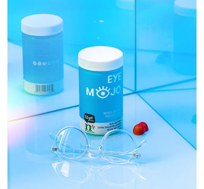 Жевательные конфеты для защиты глаз Amway n*by Nutrilite Eye Mojo Blue Light Vision Gummies 60 шт
