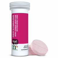 Шипучие таблетки Amway n*by Nutrilite Fizzy & Fabulous Effervescent Tablets для здоровья кожи волос и ногтей 10 шт