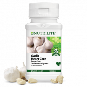 Дієтична добавка для серцево-судинної системи Amway  Nutrilite Garlic Heart Care із часником 120 таблеток