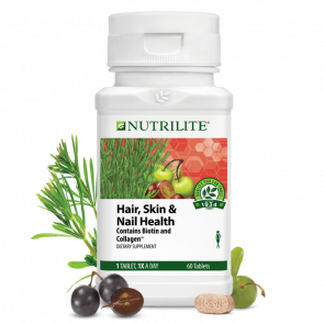 Харчова добавка Amway Nutrilite Hair Skin & Nail Health для здоров'я волосся шкіри та нігтів 60 таблеток