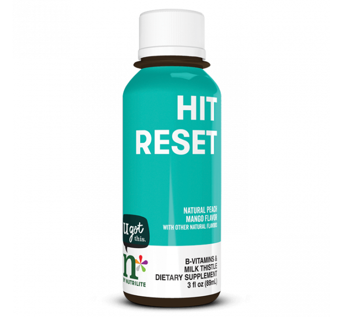 Харчова добавка Amway n*by Nutrilite Hit Reset Shots Vitamin B & Milk з вітаміном В та розторопшею 9х89 мл