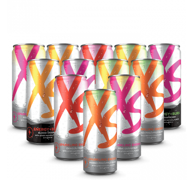 Енергетичний напій Amway XS Juiced and Burn з вітамінами і натуральними соками 12 банок по 250 мл