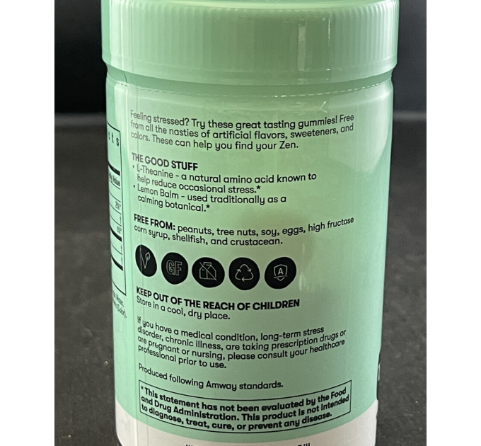 Жувальні цукерки від стресу Amway n*by Nutrilite Less Stress More Yes Relax Gummies 60 шт