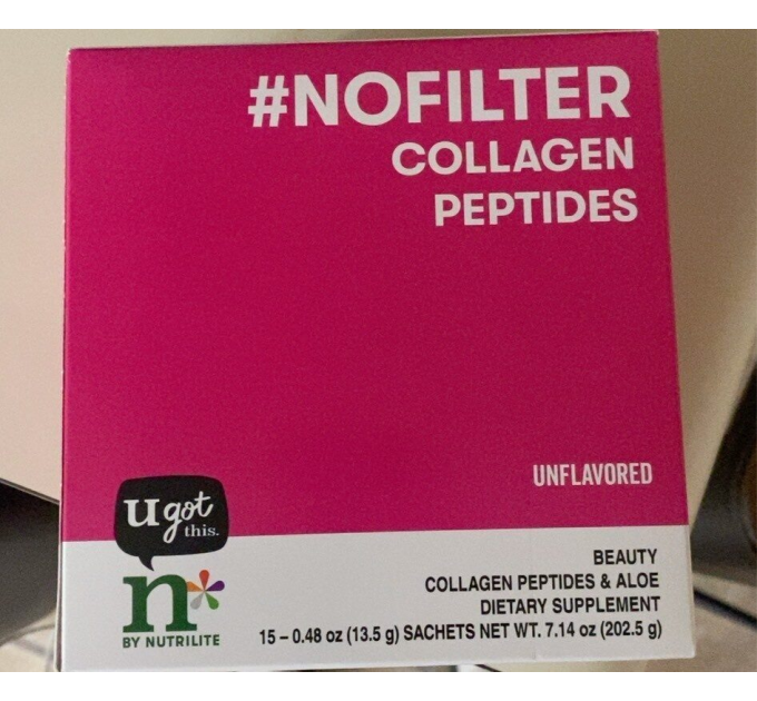 Харчова добавка з колагеном Amway n*by Nutrilite #nofilter Collagen Peptides 15х13,5 г