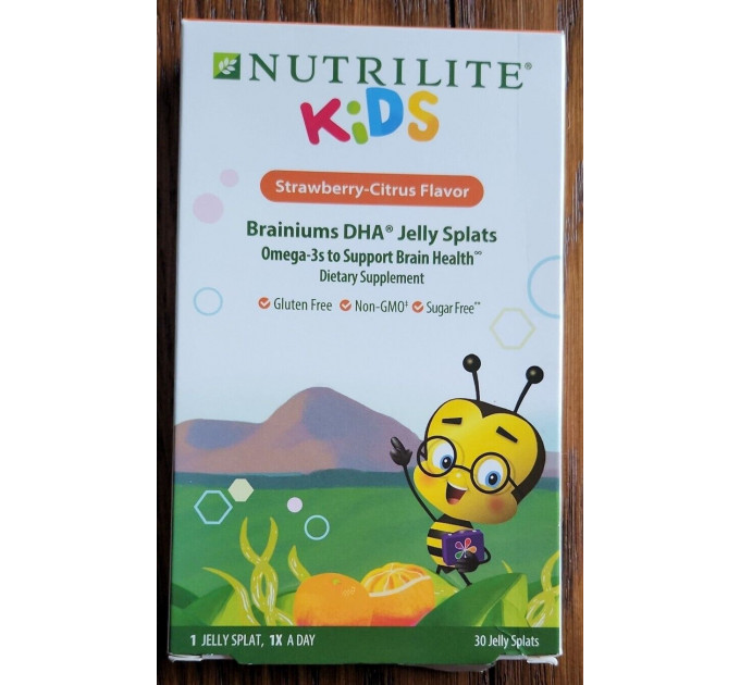 Жувальні вітаміни Amway Nutrilite Kids Brainiums DHA Jelly Splat (30 шт)