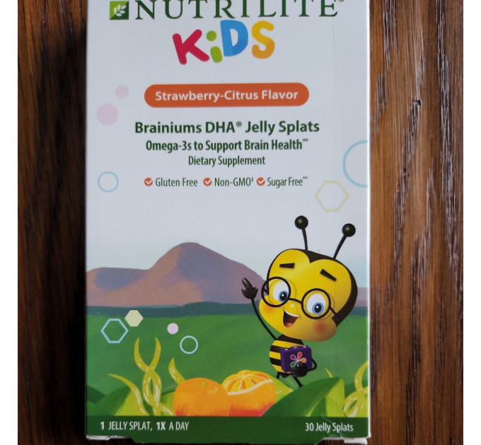 Жевательные витамины Amway Nutrilite Kids Brainiums DHA Jelly Splat (30 шт)