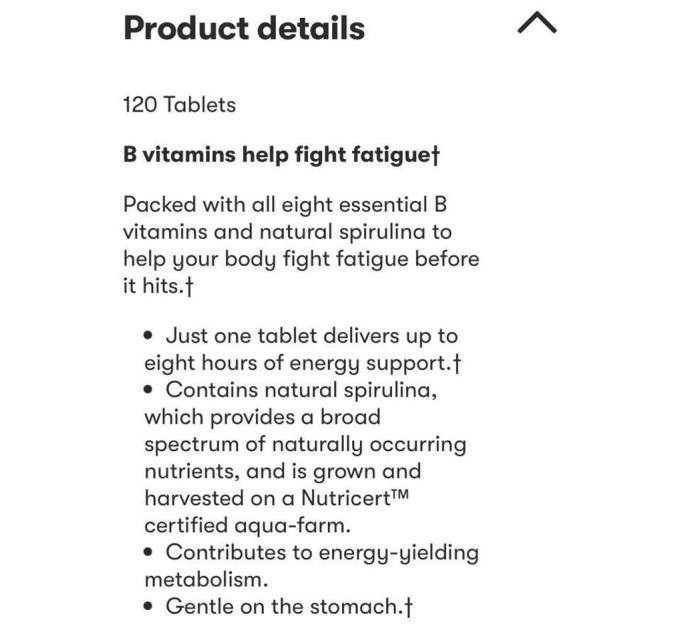 Вітаміни Amway Nutrilite Vitamin B Dual-Action (120 шт)