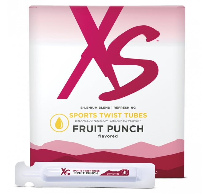 Спортивний напій з електролітами Amway XS Sports Twist Tubes у стіках 20 шт