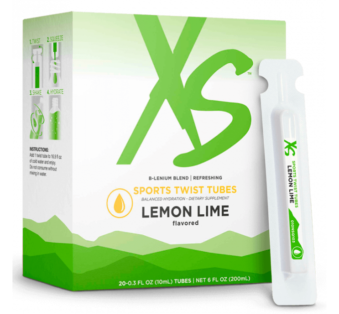 Спортивний напій з електролітами Amway XS Sports Twist Tubes у стіках 20 шт