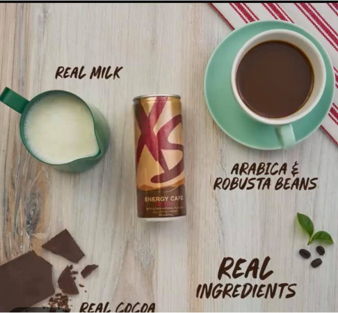 Енергетичний напій Amway XS Energy Cafe Мокко з вітамінами 12 банок по 237 мл
