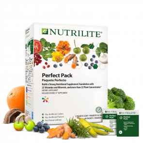 Комплексная пищевая добавка Amway Nutrilite Perfect Pack для здоровья всего организма (60 пакетиков)