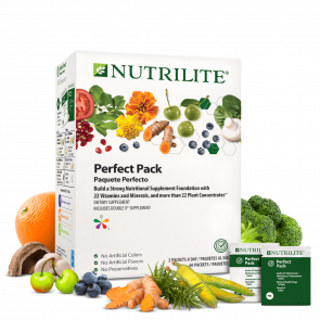Комплексна харчова добавка Amway Nutrilite Perfect Pack для здоров'я всього організму (60 пакетиків)