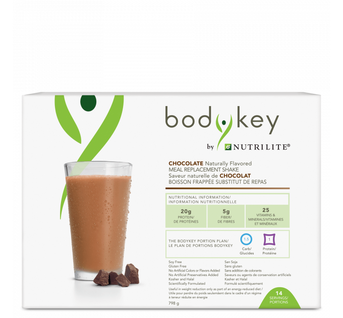 Протеїн Amway BodyKey by Nutrilite з шоколадним смаком 14 пакетиків
