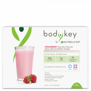 Протеїн Amway BodyKey by Nutrilite з полуничним смаком 14 пакетиків