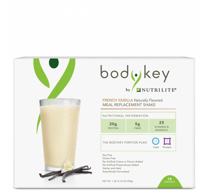 Протеїн Amway BodyKey by Nutrilite зі смаком французької ванілі 14 пакетиків