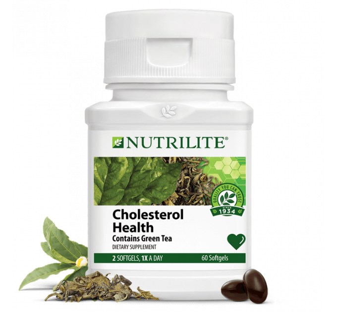 Харчова добавка від холестерину Amway Nutrilite Cholesterol Health 60 капсул