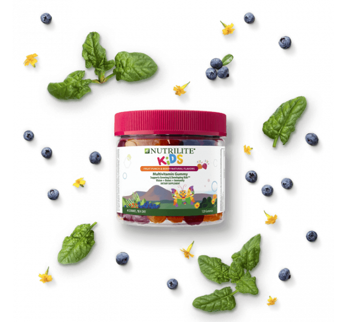 Дитячі мультивітаміни Amway Nutrilite Kids Multivitamin Gummy у формі жувальних цукерок 120 шт 