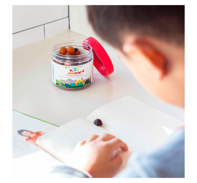 Дитячі мультивітаміни Amway Nutrilite Kids Multivitamin Gummy у формі жувальних цукерок 120 шт 