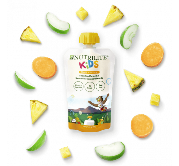 Детские смузи с суперфудами Amway Nutrilite Kids Superfood Smoothie 6х99 г