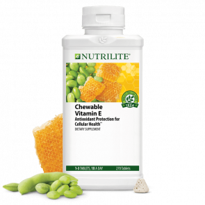 Жувальні таблетки з вітаміном Е Amway Nutrilite Chewable Vitamin E 270 таблеток