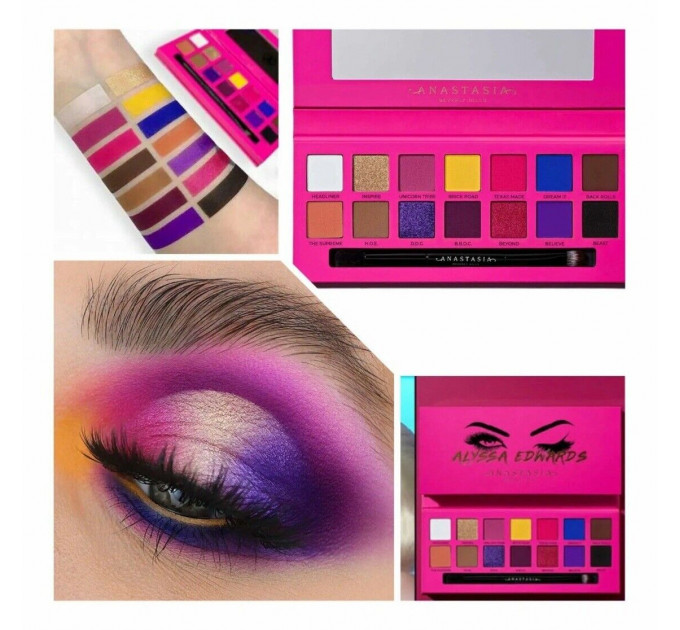 Палетка тіней Аnastasia beverly hills Alyssa Edwards Palette (14 кольорів)