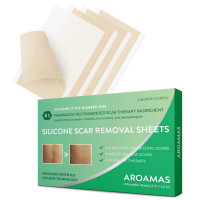 Силиконовый пластырь от шрамов и рубцов Aroamas Silicone Scar Removal Sheets 4 шт (7,6х4 см)