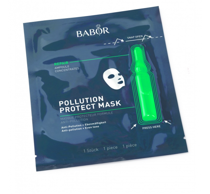 Ампульная маска Babor Pollution Protect Ampoule Sheet Mask с пробиотиками 1 шт
