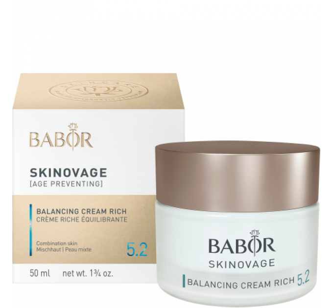 Насичений балансуючий крем Babor для комбінованої шкіри обличчя SKINOVAGE Balancing Cream Rich 50 мл