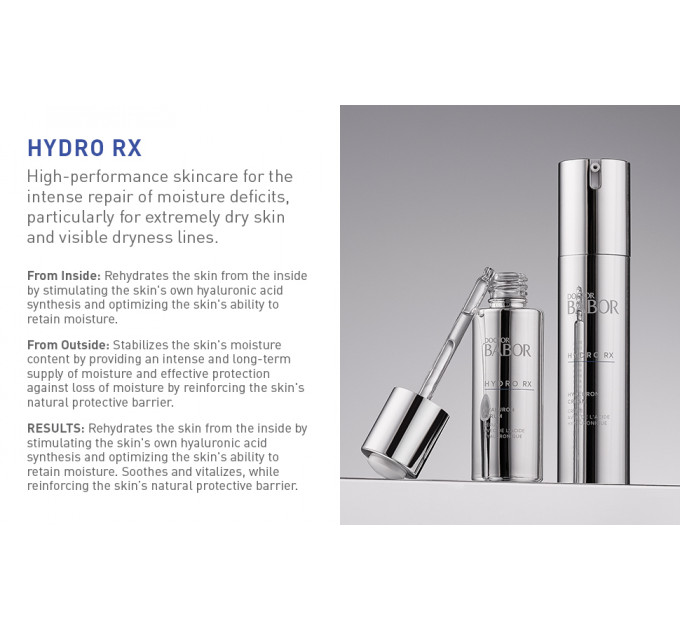 Гиалуроновый крем Babor для сухой кожи лица Doctor Babor HYDRO RX Hyaluron Cream 50 мл