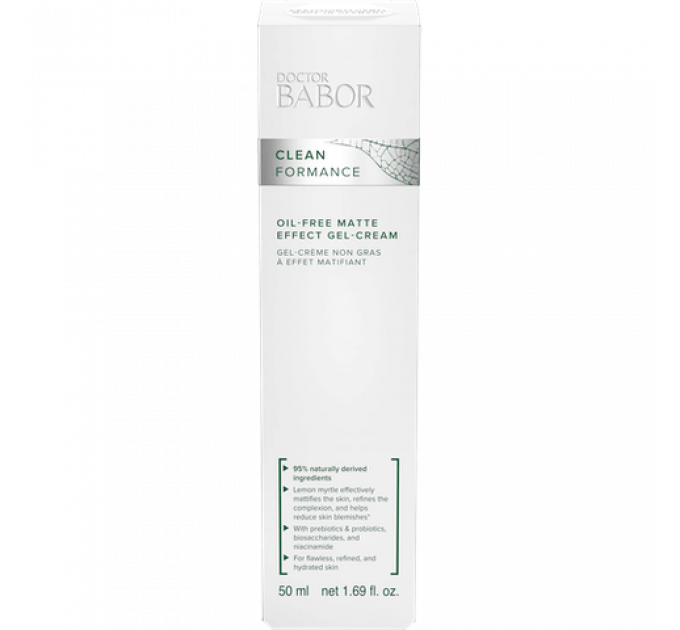 Матуючий гель-крем Babor для обличчя Doctor Babor CLEANFORMANCE Oil-Free Matte Effect Gel-Cream з масляною формулою 50 мл