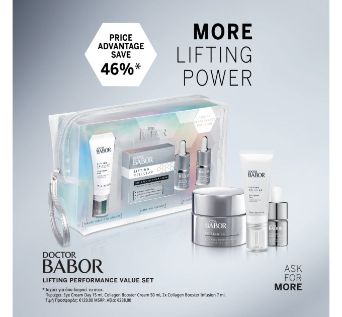 Набір доглядових засобів Babor для зрілої шкіри Doctor Babor Lifting RX Set Limited Edition в прозорій косметичці