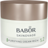 Насичений очищуючий крем Babor для жирної та проблемної шкіри обличчя SKINOVAGE Purifying Cream Rich 50 мл