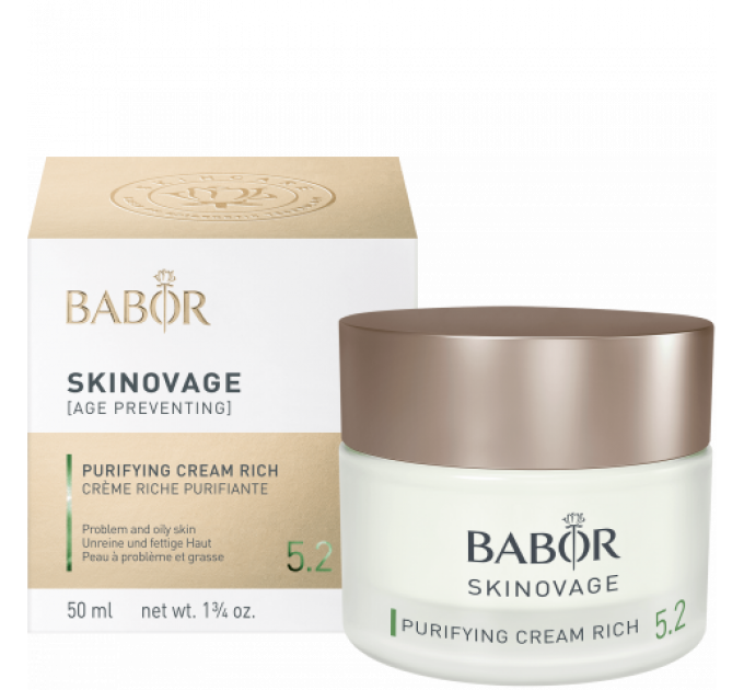 Насыщенный очищающий крем Babor для жирной и проблемной кожи лица SKINOVAGE Purifying Cream Rich 50 мл