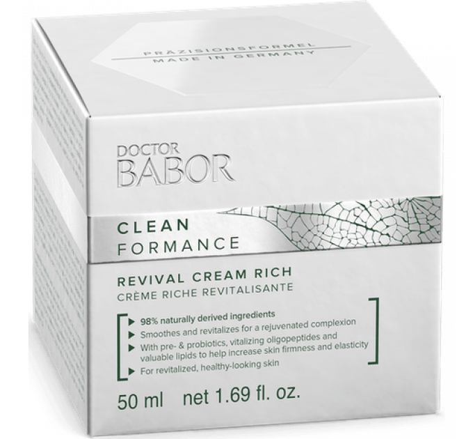 Насыщеный востанавливающий крем Babor для лица Doctor Babor CLEANFORMANCE Revival Cream Rich 50 мл