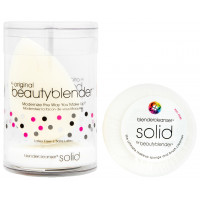 Набор Beautyblender Original White спонж и мыло для спожей Beautyblender Blender Cleanser Solid