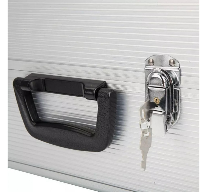 Алюмінієвий кейс органайзер для косметики або прикрас (35 x 22 x 25 см)