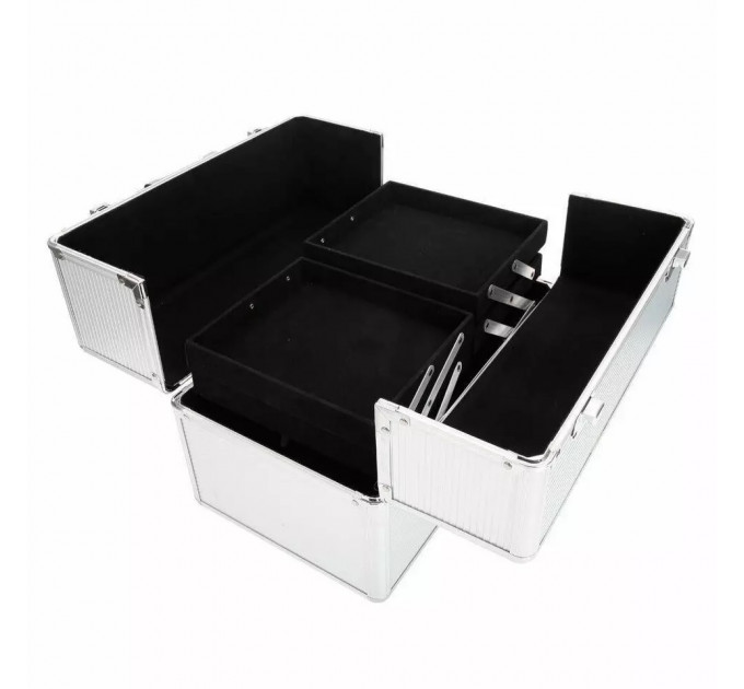 Алюмінієвий кейс органайзер для косметики або прикрас (35 x 22 x 25 см)