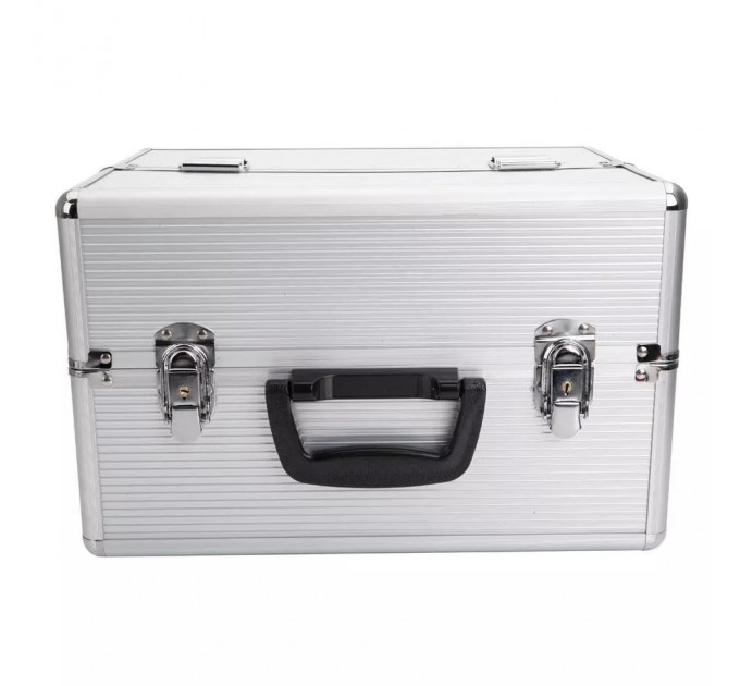 Алюмінієвий кейс органайзер для косметики або прикрас (35 x 22 x 25 см)