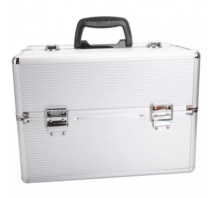 Алюмінієвий кейс органайзер для косметики або прикрас (35 x 22 x 25 см)