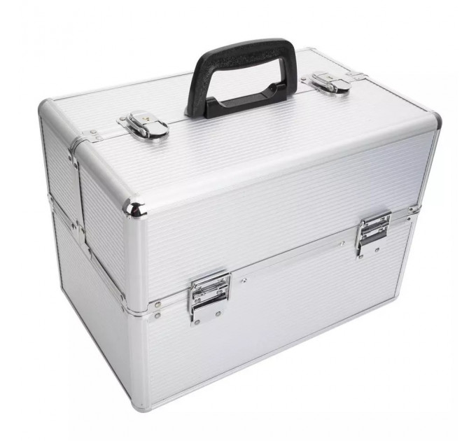 Алюмінієвий кейс органайзер для косметики або прикрас (35 x 22 x 25 см)