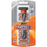 Станок для бритья BIC Hybrid Comfort 3 + 6 сменных лезвий