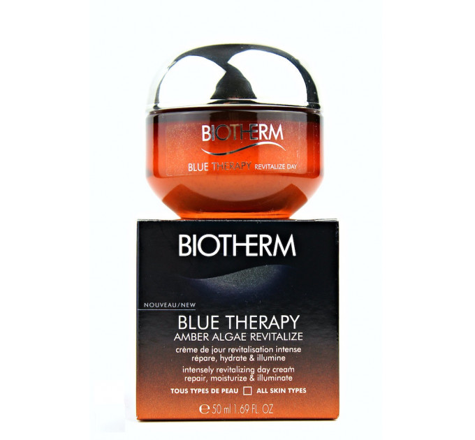 Денний крем для обличчя Biotherm Blue Therapy Amber Algae Revitalize з омолоджуючим ефектом 50 мл